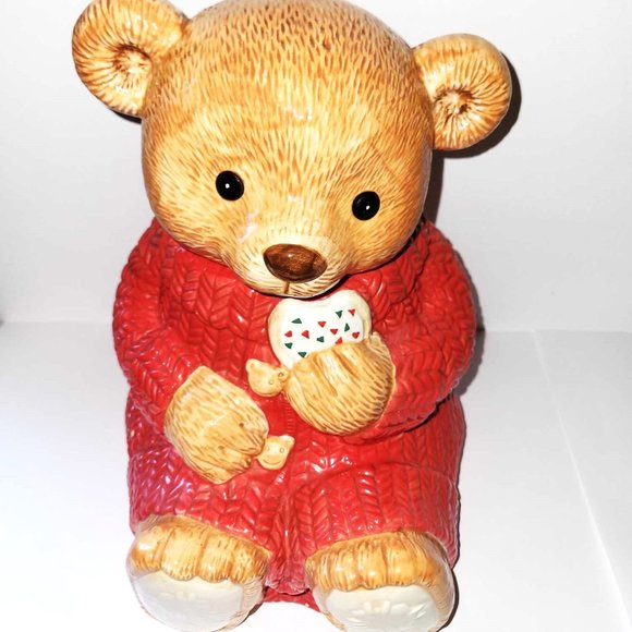 Gourmet Gifts Hallmark Mary's Bears Ceramic Cookie Jar #31539 - Picture 2 of 8